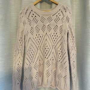 Elegant Cream Knit Sweater